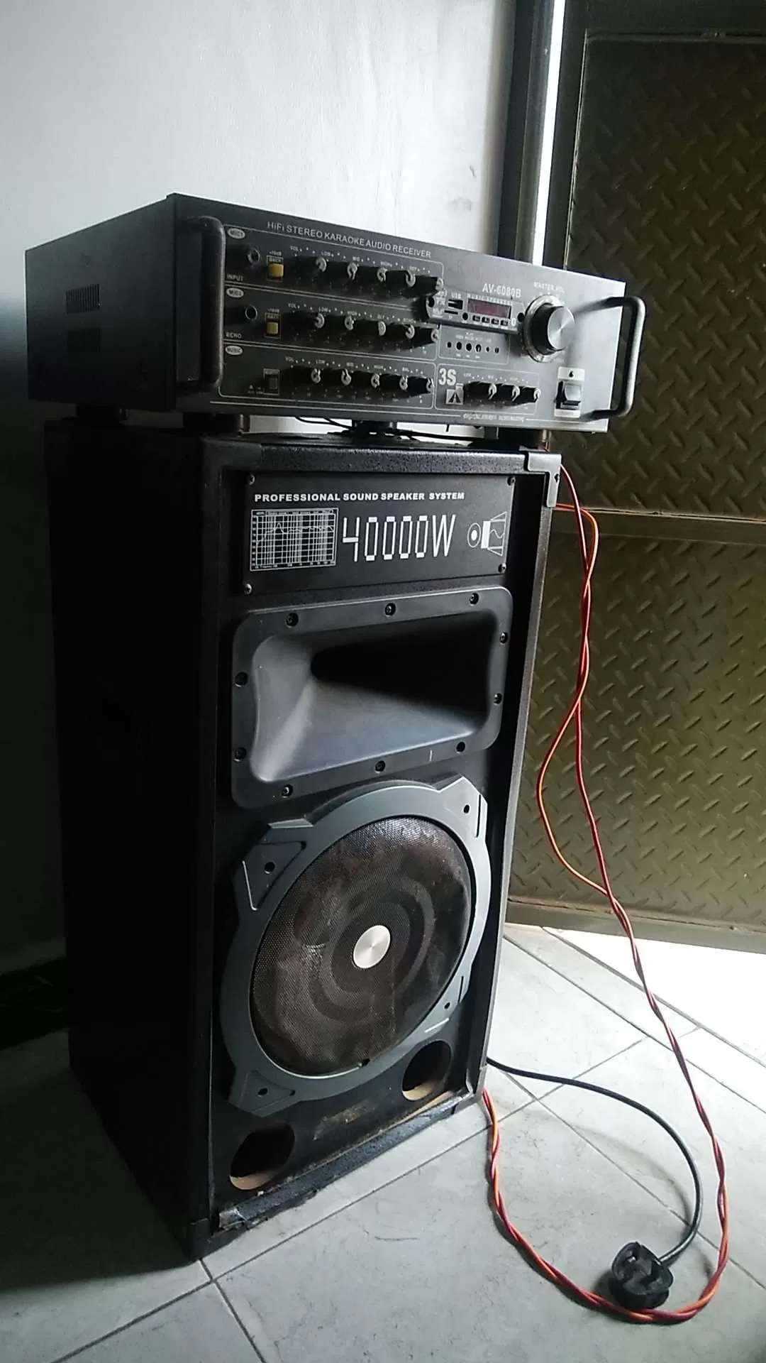Amplifier and Speaker: Get a second hand combo at a discount. This is a Furniture listing with clear