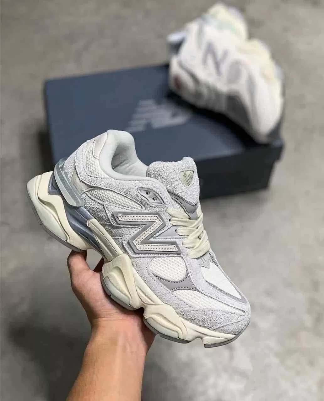 New Balance products available for order and delivery, contact via WhatsApp.